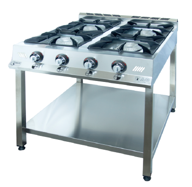 TABAN RAFLI DÖRTLÜ KROM OCAK