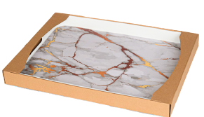 Büyük Kutulu Tepsi Anadolu Mermeri