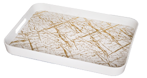 Büyük Kutulu Tepsi Altın Filiz