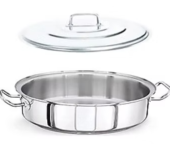 Kapaklı Çelik Tava 34 lt 60x14 cm