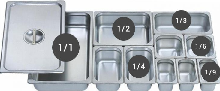 1/9 100 mm Standart Gastronom Küvet 