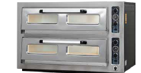 PO-602T Çift Katlı Pizza Fırın Analog termometre göstergeli
