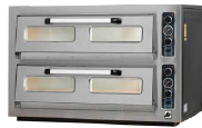 PO-902T Çift Katlı Pizza Fırın Analog termometre göstergeli